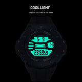 SMAEL Men's Military Watch, Waterproof Casual Sport Watch with LED Digital Analog Quartz,