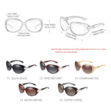 Luxury Vintage Oversized Polarized Sunglasses for Women: Big Oval Plastic Frames, Ideal for Driving with UV400 Protection