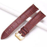 Watchbands Soft Durable Genuine Leather Watch Strap Bracelet Black Brown Wristwatch Women Men Belt 18 19 20 21 22 24mm