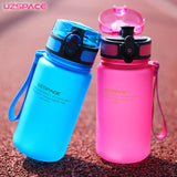 UZSPACE 350ML BPA-Free Tritan Water Bottle: Leakproof, Eco-friendly, No Smell Plastic Drinkware for Children.