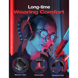 Mpow Air SE Wired Gaming Headset for PS4/PS5, 3D Surround Sound, Noise-Canceling Microphone, Compatible with Xbox One and Switch