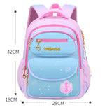 Orthopedic School Backpack for Girls: Featuring a Cute Pink and Blue Book Bag, Waterproof for School Needs