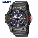 Luxury Men's Digital Sport Watch – Dual Display Waterproof Military Wristwatch with Date Function