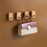 Nordic Style Wooden Wall Hanger: Coat Hooks with Key Holder and Storage