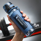 UZSPACE Gym Water Bottles: Leak-proof and Drop-proof, Portable Shaker Design for Outdoor Travel, Made of BPA-Free Plastic