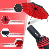 Fully Automatic Windproof Double-Layer Umbrella: Strong Luxury Business Parasol for Men and Women