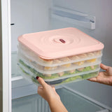 Quick-Frozen Dumpling Tray: Refrigerator Fresh-Keeping Box for Multi-Layer Storage of Wontons and Dumplings