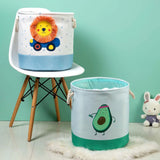 Plush Toy Doll Foldable Laundry Basket for Bathroom Storage of Soiled Clothes