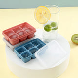 Silicone Ice Cube Maker: Creative Freezer Storage Solution with Lid for Homemade Ice Cubes