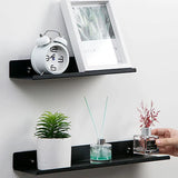 Punch-Free Wall-Mounted Shelf: Sticker-Backed Home Bedroom Organizer, Ideal for Partitioned Bookshelves and Book Storage