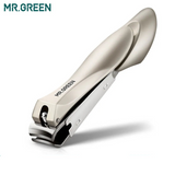 Stainless Steel Nail Clippers: Precision Fingernail Cutter with Anti-Splash Design