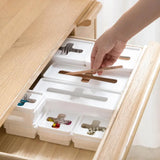 Plastic Drawer Storage Box for Cross-Cut Plastic Bags, Garbage Bags, Tissue Boxes, and Household Sorting