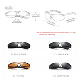 Luxury Rimless Polarized Sunglasses for Men - High-Quality Aluminum Magnesium, Ideal for Outdoor Cycling and as Goggles