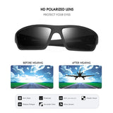 Unisex Vintage Sports Polarized Sunglasses: Plastic Goggles for Outdoor Activities with UV400 Protection