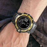 Luxury Men's Fashion Sports Watch, Waterproof Digital Display with Week and Date, Casual Military Style