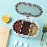 Household Kitchen Spice Jar Set: Combination Seasoning Storage Box for Salt, MSG, and Other Seasonings