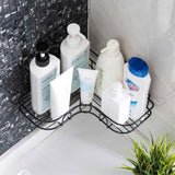 Metal Wall-Mounted Corner Rack: Bathroom/Kitchen Organizer