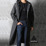 Stylish Waterproof Long Raincoat for Adults: Hooded Rain Coat for Outdoor Activities, Fishing, Climbing, and Travel