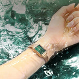 Ultra-thin Quartz Wristwatch for Women: High-Quality Waterproof Rectangle Ladies' Creative Clock