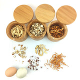 Bamboo Spice Box with Lid: Storage Jar for Sugar, Salt, Pepper, Herbs, and Toothpicks - Essential Kitchen Accessory