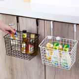 Versatile Hanging Basket: No-Punch Storage Shelf for Bathroom and Kitchen Supplies