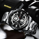 CURREN Men's Top Brand Luxury Sports Quartz Watch: Full Steel, Waterproof, Chronograph, Relogio Masculino