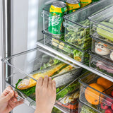 Transparent Food Storage Containers with Lids: Refrigerator Fresh Box for Kitchen Organization