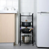 Metal Kitchen Storage Rack: Convenient Pot Organizer for Storing Kitchen Essentials