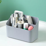 Desktop Cosmetics Organizer: Multi-Compartment Storage Box for Cosmetics, Sundries, and Stationery, Ideal for Dormitory Desks