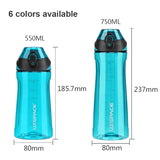 UZSPACE 750ml Sport Shaker Bottle: Portable Leakproof Shaker Design, Ideal for Outdoor Travel and Fitness, Made of Tritan Plastic, Anti-fall and BPA Free