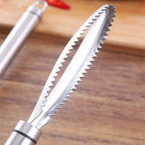 304 Stainless Steel Fish Scale Scraper: Manually Removes Fish Scales Quickly with a Brush Knife