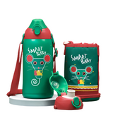 UZSPACE Kid's Thermos Gift Set: Features Stainless Steel Vacuum Flasks, Leakproof Portable Water Bottle with Straw