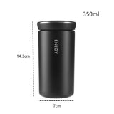 350ml Business Style Thermos Mug with Filter – Double-Walled Stainless Steel Vacuum Flask for Coffee and Tea, Travel Thermocup