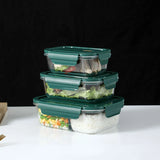 Borosilicate Glass Food Container: Microwave-Safe Lunch Box with Lid for Office Professionals