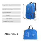 Men's Folding Sport Backpack: Ultra-Lightweight, Large Capacity Travel Backpack, Waterproof and Easy to Store, Ideal for Traveling with a Foldable Design