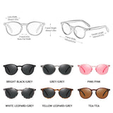 Vintage Round Polarized Sunglasses for Women: Ultra-Light TR90 Frames, Stylish Anti-Glare Driving Shades for Men and Women