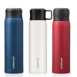 UZSPACE 500ml Stainless Steel Vacuum Flask: Portable and Leakproof, Ideal for Business Use, Simple Shaker Design