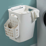 Household Clothing Storage Bin: Wall-Mounted Laundry Basket for Clothes Storage