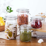 Glass Pickle Jar with Lid: Sealed Storage Container for Tea, Cereals, Coffee, and More