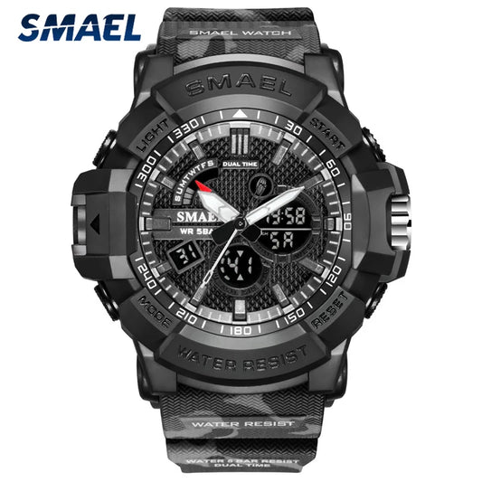 Men's Military Sports Watch – Top Luxury Brand Waterproof Analog and Digital Quartz Wristwatch