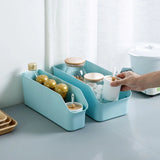 Kitchen Cabinet Plastic Storage Box: Organize Tableware, Sundries, and Seasonings