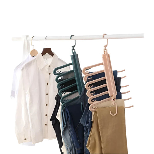 Innovative Multi-Layer Folding Hangers: Magic Holders for Pants, Wardrobe Space-Saving Storage Organization