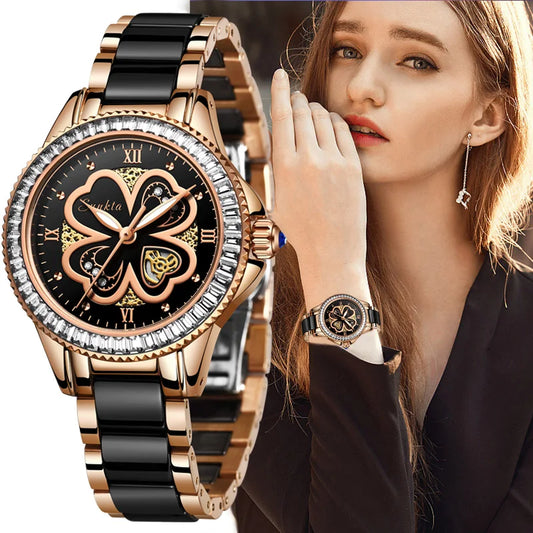 Luxury Brand Ceramics Bracelet Women's Watch: Fashionable Dress Clock, Ideal Gift for Women