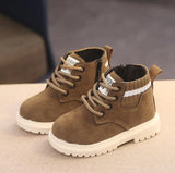 Casual Children's Boots: Stylish Leather, Anti-slip, Sizes 21-30 for Boys and Girls in Autumn/Winter