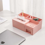 Versatile Office Organizer: Ideal for Living Room Coffee Tables, with Multi-Grid Paper Dispenser and Cosmetic Storage