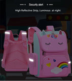 Adorable Cartoon 3D School Backpack - Children's School Bags for Girls with a Kawaii Pen Pencil Bag - Waterproof Primary Student Bookbag