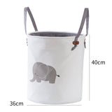 Foldable Large-Capacity Cartoon Dirty Clothes Hamper: Toy Storage Basket for Dirty Clothes