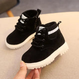 Casual Children's Boots: Stylish Leather, Anti-slip, Sizes 21-30 for Boys and Girls in Autumn/Winter