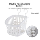 Portable Plastic Hanging Sink Holder: Multifunctional Storage Basket with Hook for Home Bathroom and Kitchen Organization