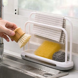 Sink Rack with Adjustable Design: Convenient Multifunctional Holder for Sponges, Rags, and Household Supplies in the Kitchen